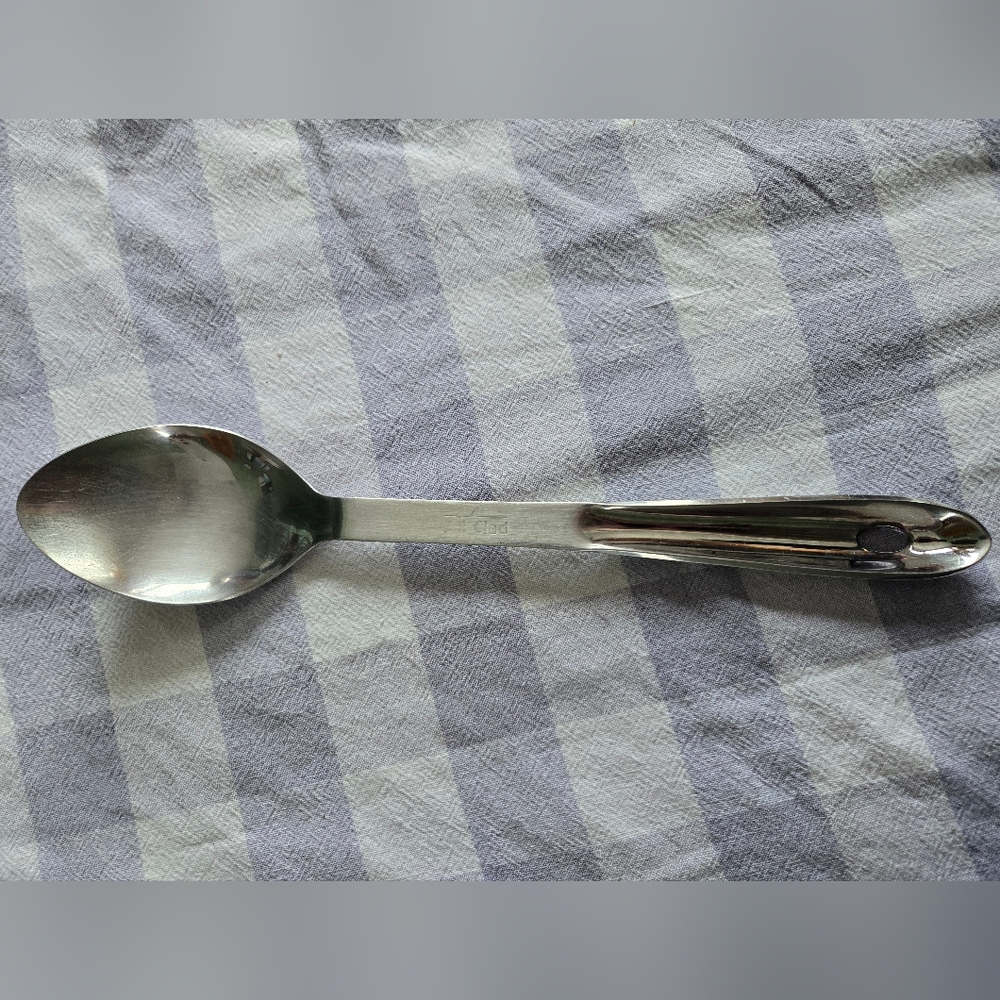 All-Clad Professional Stainless Steel Solid Serving Spoon 13”
